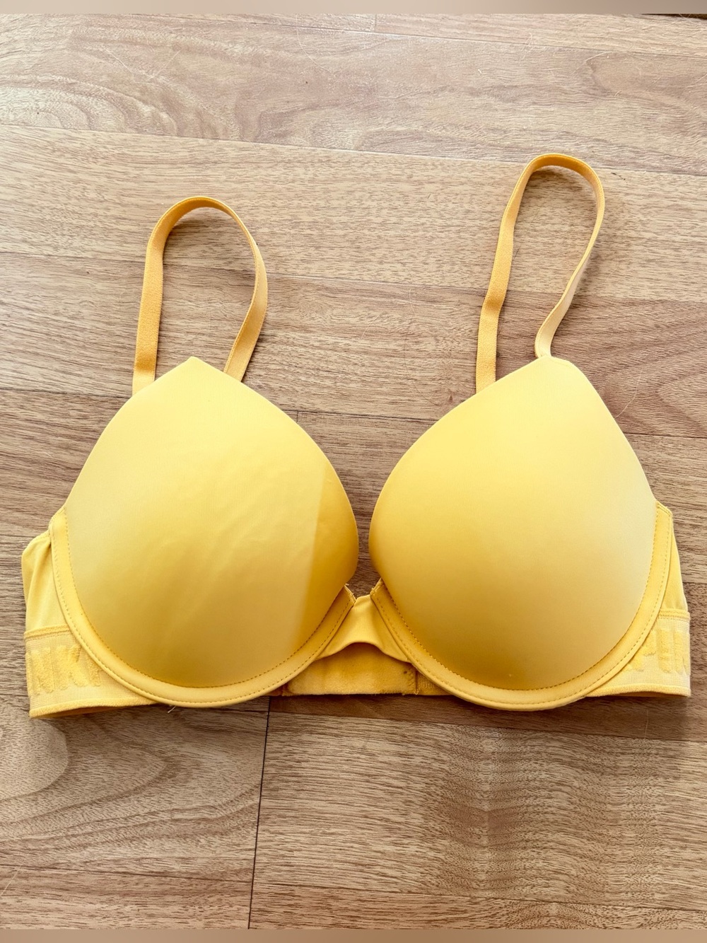 PINK Yellow Wear Everywhere Push Up Bra